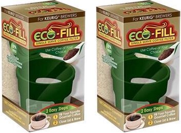 AsSeenOnTv Perfect Pod Eco-Fill Refillable Capsule for K-cup Brewers - 2 Pack