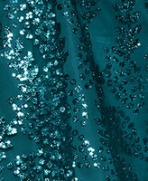 Thumbnail for your product : Blondie Nites Juniors' Tie-Back Sequin-Overlay Dress