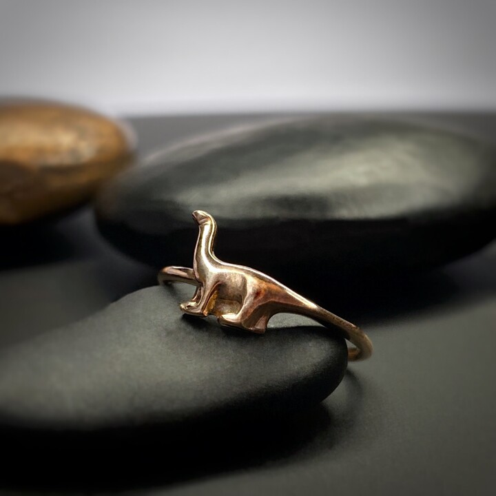 Etsy Brontosaurus Ring, Silver Dinosaur Gold Jewelry, Dinosaur, Brontosaurus, Apatosaurus, Statement, Stacking
