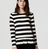 Thumbnail for your product : LOFT Striped Peplum Tee