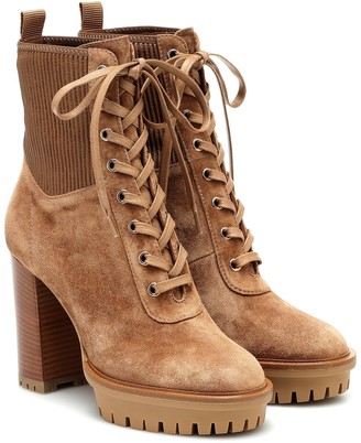Gianvito Rossi Martis 70 suede ankle boots
