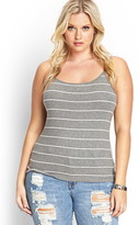 Thumbnail for your product : Forever 21 FOREVER 21+ Plus Size Striped Scoop Neck Cami