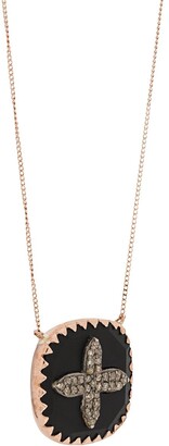 Pascale Monvoisin 9kt rose gold BOWIE BLACK DIAMOND necklace