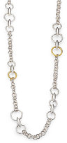 Thumbnail for your product : Gurhan Wheatla 24K Yellow Gold & Sterling Silver Mixed Link Necklace