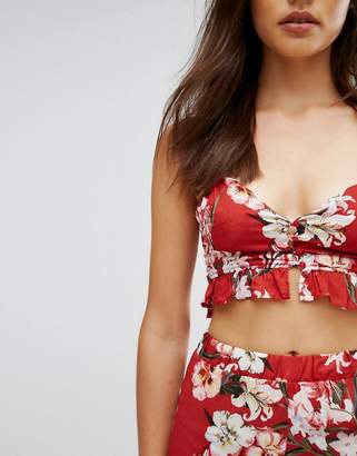 Pull&Bear Floral Cami Top Co-Ord