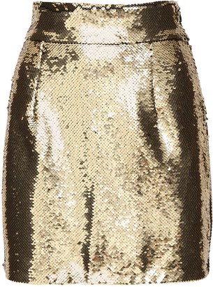 Metallic Gold Short Skirt High Waist Women's Ladies Micro Mini Stretchy 017 