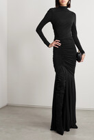 Thumbnail for your product : Jason Wu Collection Ruched Stretch-jersey Gown - Black