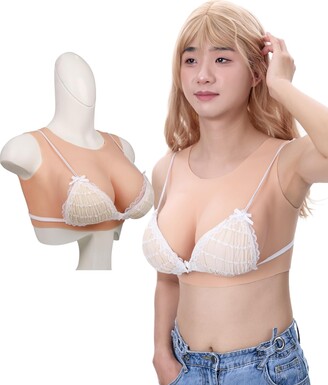 Silicone Breast Forms BCDEG Cup Fake Boobs Round Collar for