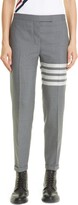 Thumbnail for your product : Thom Browne 4-Bar Wool Crop Skinny Pants