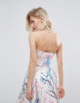 Thumbnail for your product : Co Horrockses Satin Crop Top In Multi Floral Ord