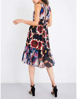 Thumbnail for your product : Whistles Sunflower-print crepe dress