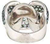 Thumbnail for your product : Chimento Blue Topaz Infinity Ring