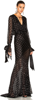 Alexandre Vauthier Embellished Plunging Gown