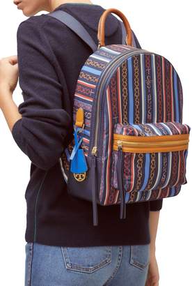 Tory Burch Perry Nylon Printed Zip Backpack