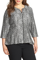 Thumbnail for your product : Alex Evenings Metallic Lace Jacket