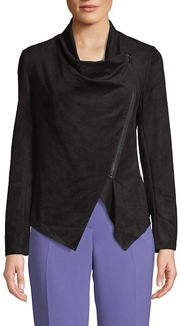 vigoss suede wrap jacket