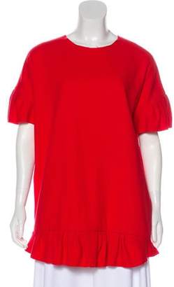 Ter Et Bantine Cashmere Woven Tunic Red Cashmere Woven Tunic