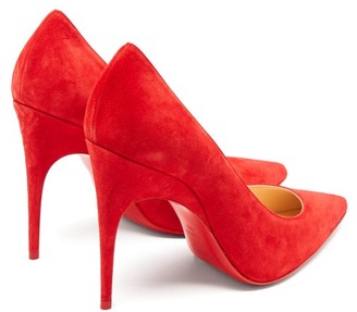 Christian Louboutin Alminette 100 Suede Pumps - Red
