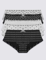 Thumbnail for your product : Marks and Spencer 5 Pack Cotton Rich Monochrome Assorted Shorts (6-16 Years)