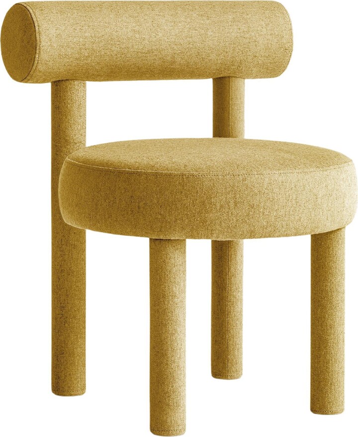 Kateryna Sokolova Contemporary Chair 'gropius Cs1' By Noom, Wool, Mustard 63