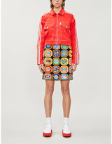 Thumbnail for your product : adidas x Fiorucci graphic-print recycled polyester and cotton-blend jacket