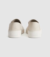 Thumbnail for your product : Reiss ACER NUBUCK SLIP-ON LOAFERS Ecru
