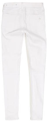 Rag & Bone Leather-Accented Skinny Jeans