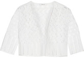 Thumbnail for your product : Milly Illusion Cropped Jacquard Jacket