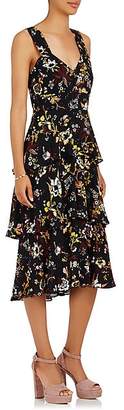 A.L.C. Women's Luna Floral Silk Sleeveless Dress Size 0