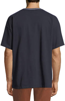 Burberry Men's Roedon Contrast-Trim T-Shirt