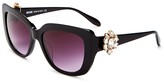 Thumbnail for your product : Moschino Rectangle Sunglasses with Clip-On Earrings, 55mm
