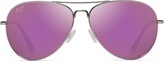 Thumbnail for your product : Maui Jim Mavericks 61mm Mirrored PolarizedPlus2® Aviator Sunglasses