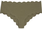 Thumbnail for your product : Marysia Swim Spring Scalloped Bikini Briefs - Army green
