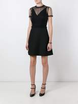Thumbnail for your product : Valentino sheer panel dress