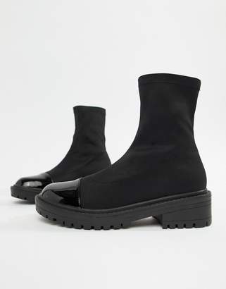 Raid RAID Sense Black Chunky Sock Boots - ShopStyle Women's Fashion