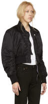 Thumbnail for your product : Acne Studios Black Alla Cropped Bomber Jacket