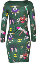 Thumbnail for your product : Mary Katrantzou Silk Satin Sheath Dress Gr. S