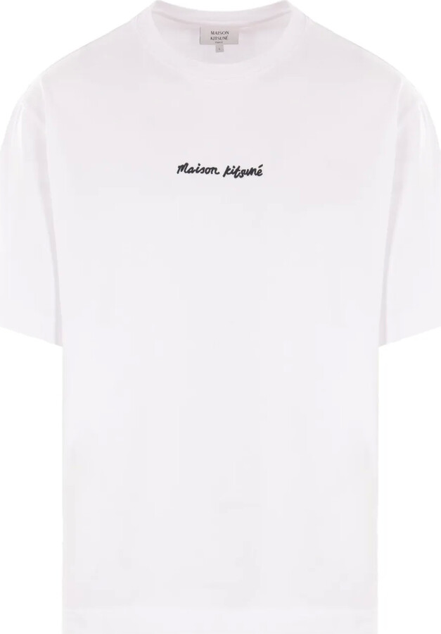 MAISON KITSUNÉ logo-embroidered T-shirt