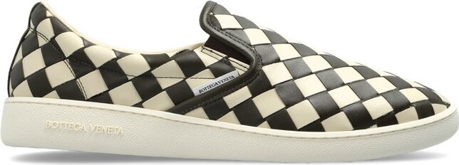 Bottega Veneta Sawyer Check Patterned Slip-On Sneakers