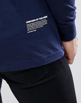 Thumbnail for your product : G Star G-Star uniform of the free back logo long sleeve t-shirt in blue