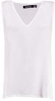 Thumbnail for your product : boohoo Deep V Neck Woven Vest
