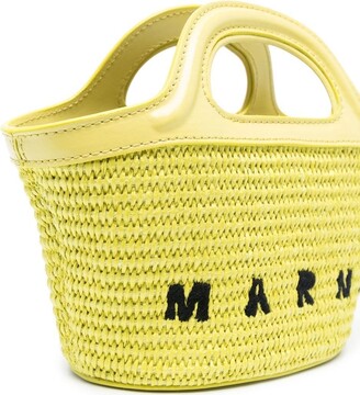 Marni Kids Tropicalia woven summer bag