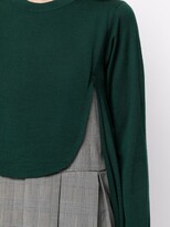 Thumbnail for your product : Enfold Panelled Fine-Knit Layered Jumper