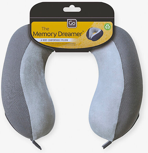 Go Travel Navy Grey Memory Dreamer Neck Pillow