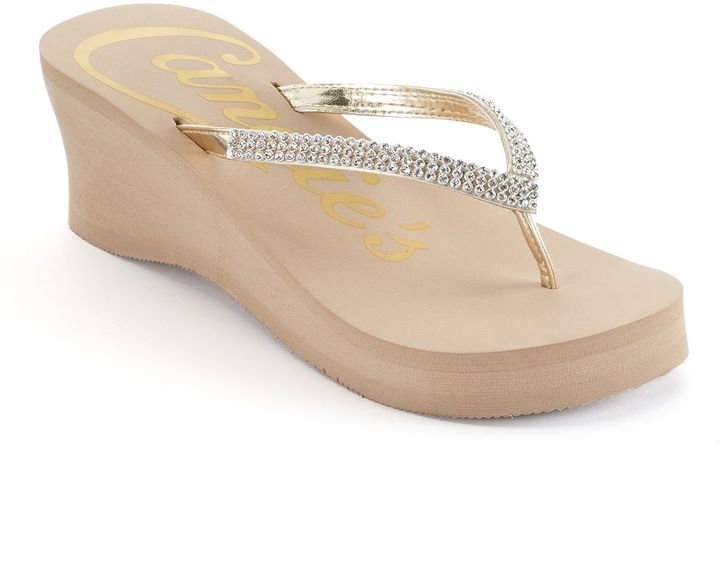 candies flip flops wedge