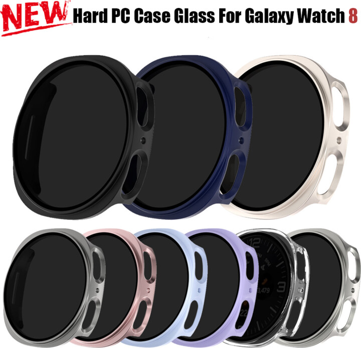 FancyWrist Privacy film+PC Case for Samsung Galaxy Watch 8 40mm 44mm Screen Protector PC Matte Bumper All-Around For Galaxy Watch 8 Cover