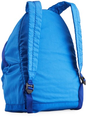 Stone Island Boy's Nylon Backpack w/ Backwards Logo Applied Letters