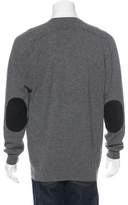 Thumbnail for your product : Saint Laurent Lambskin-Trimmed Cashmere Sweater