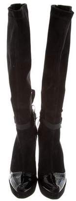 Cesare Paciotti Knee-High Wedge Boots