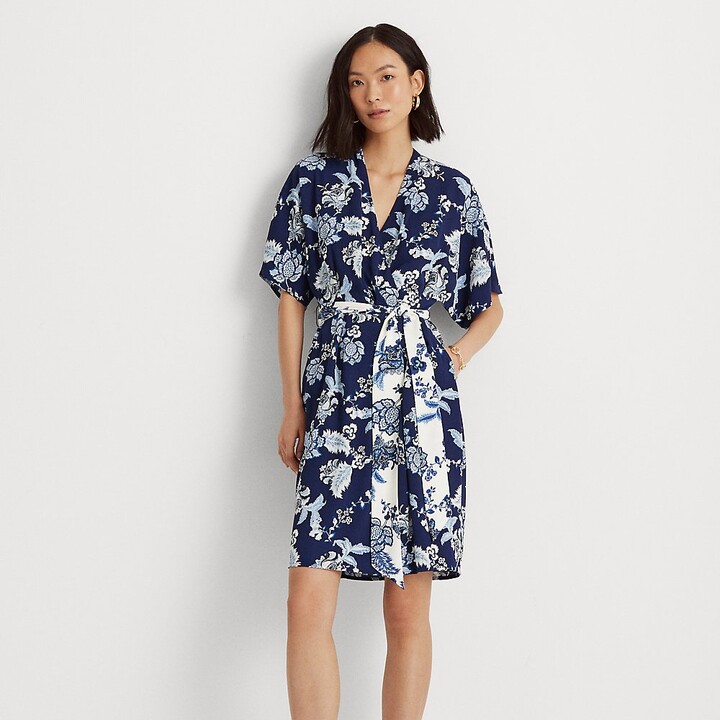 royal blue floral dress